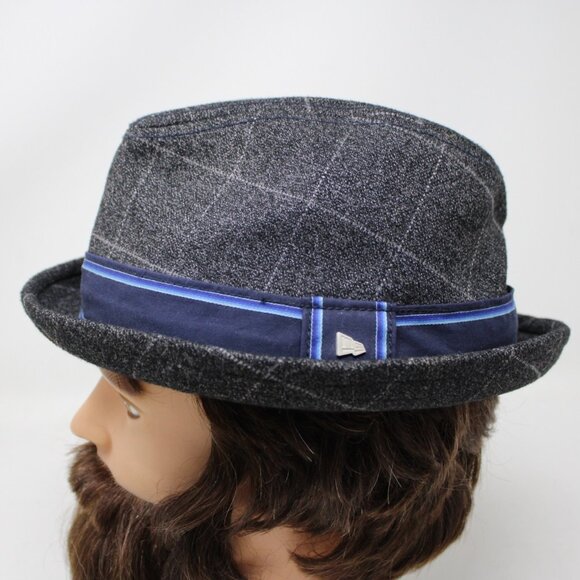 New Era EK Collection Fedora Adult Medium Gray Polyester/Viscose Hat Cap - Picture 1 of 11